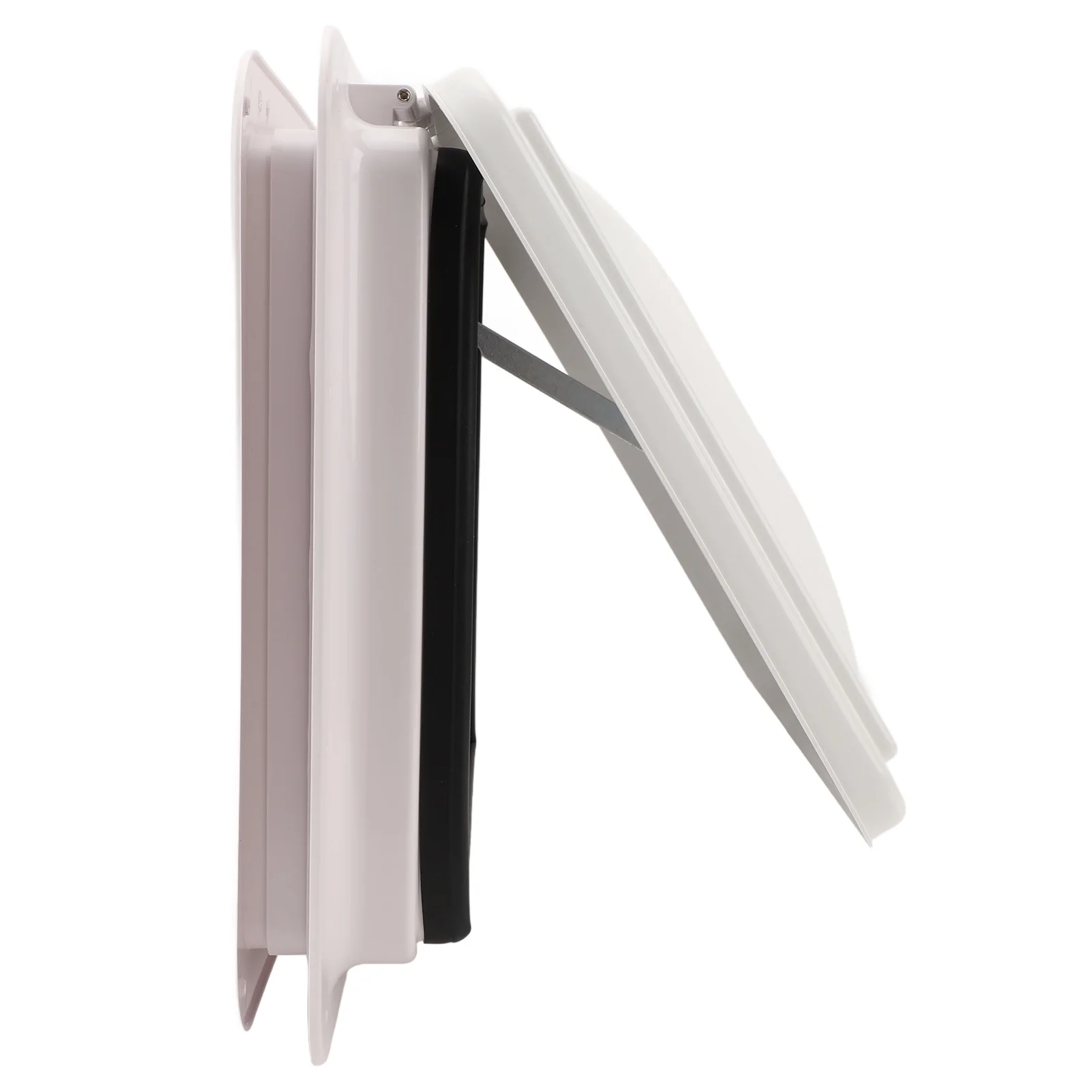 Вентиляционное отверстие на крыше автофургона 13,39x13,39 дюйма, потолочная вентиляционная крышка для дома на колесах с экраном и опорным стержнем для прицепа, каравана, кемпинга