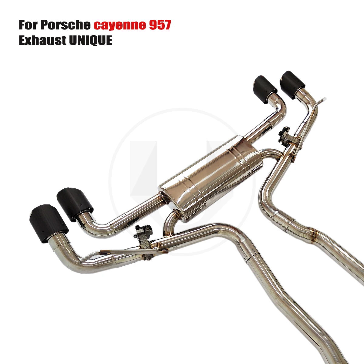 

УНИКАЛЬНАЯ для Porsche Cayenne 957 3,6 л 4,8 л 4,8 т ss304, высокопроизводительная выхлопная система с обратным клапаном и глушителем