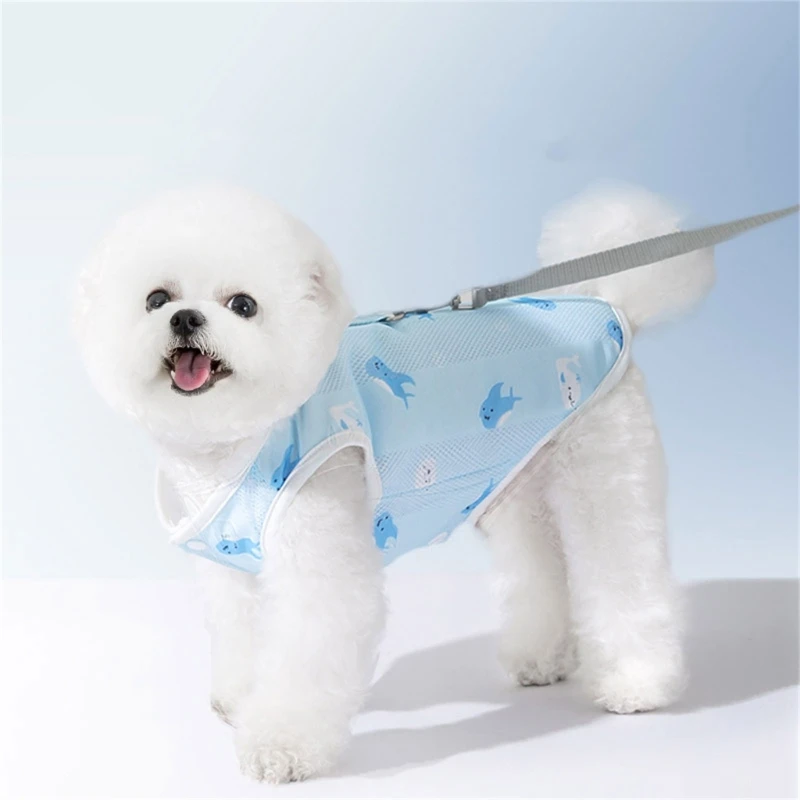 Dog Cooling Clothes Pet Dog Summer Cooling Vest Puppy Vest Harness Fast-Dry Heatstroke Prevention Pet Clothes Pet Dropshipping