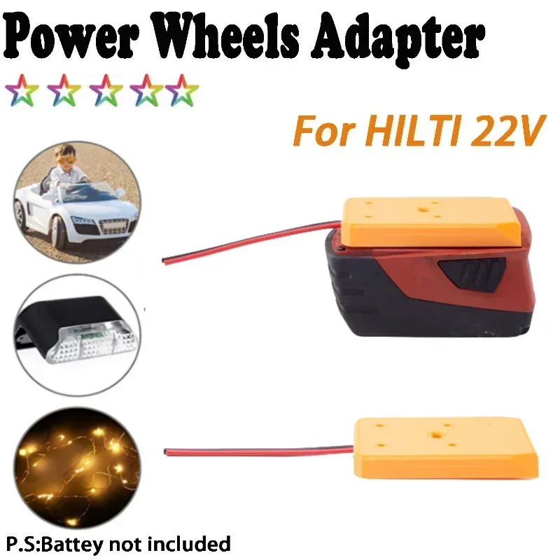 Adaptador Faça Você Mesmo para Hilti B22 Volt Cpc Battery Dock Power Wheel Connector Robotics 14awg Bateria Não Incluída
