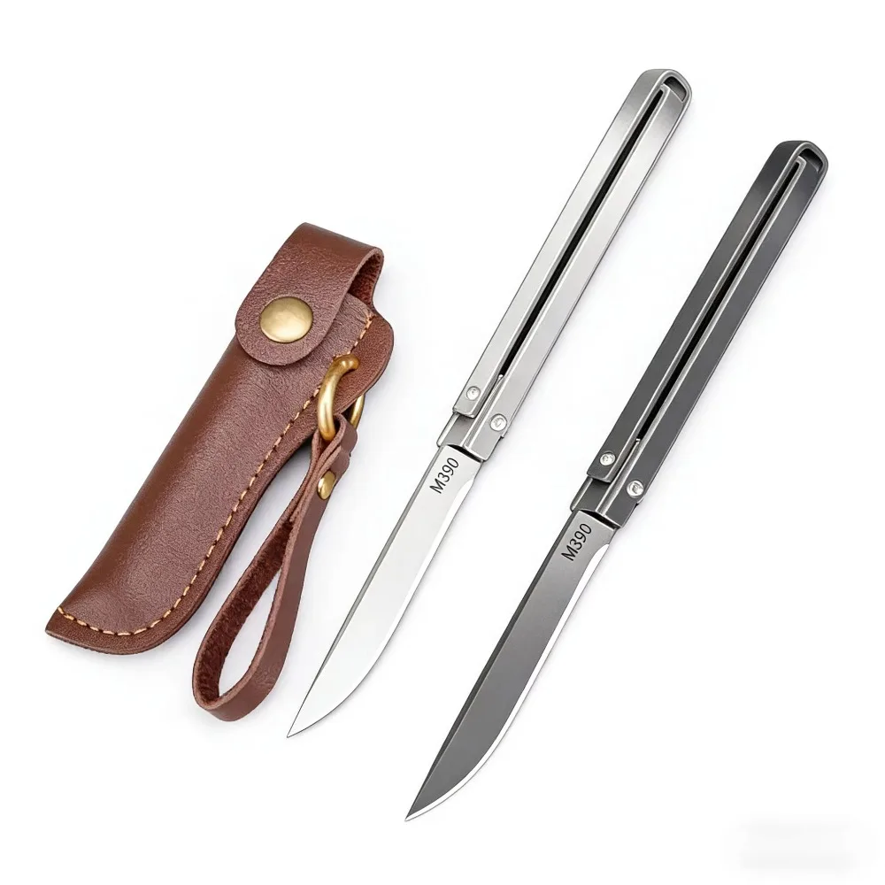 Premium M390 Kitchen Folding Knife-Multi-functional Portable Kitchen Utility Knife,Extra Sharp and High-Hardness M390 Steel
