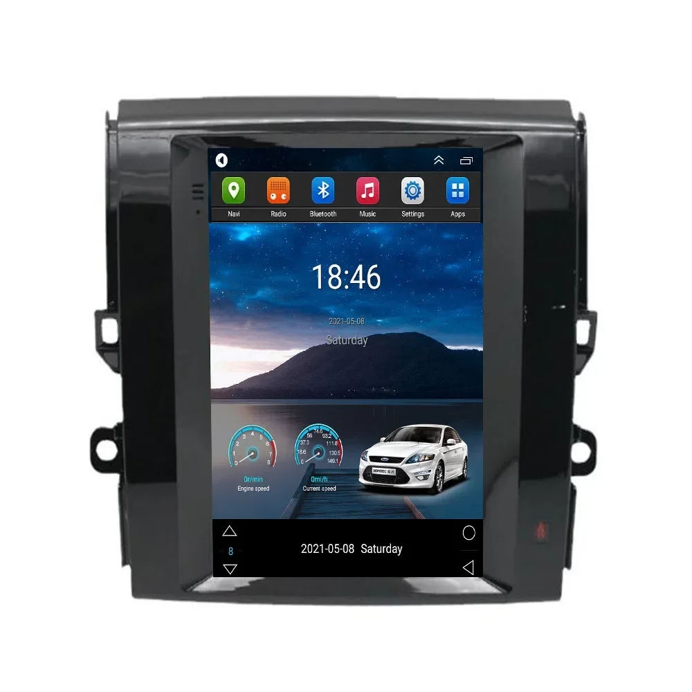 Car Tesla Style Multimedia For Toyota Mark X 250G/GRX130/Reiz 2010-2018 Android 13 Radio DVD Player GPS Navigation Vertical