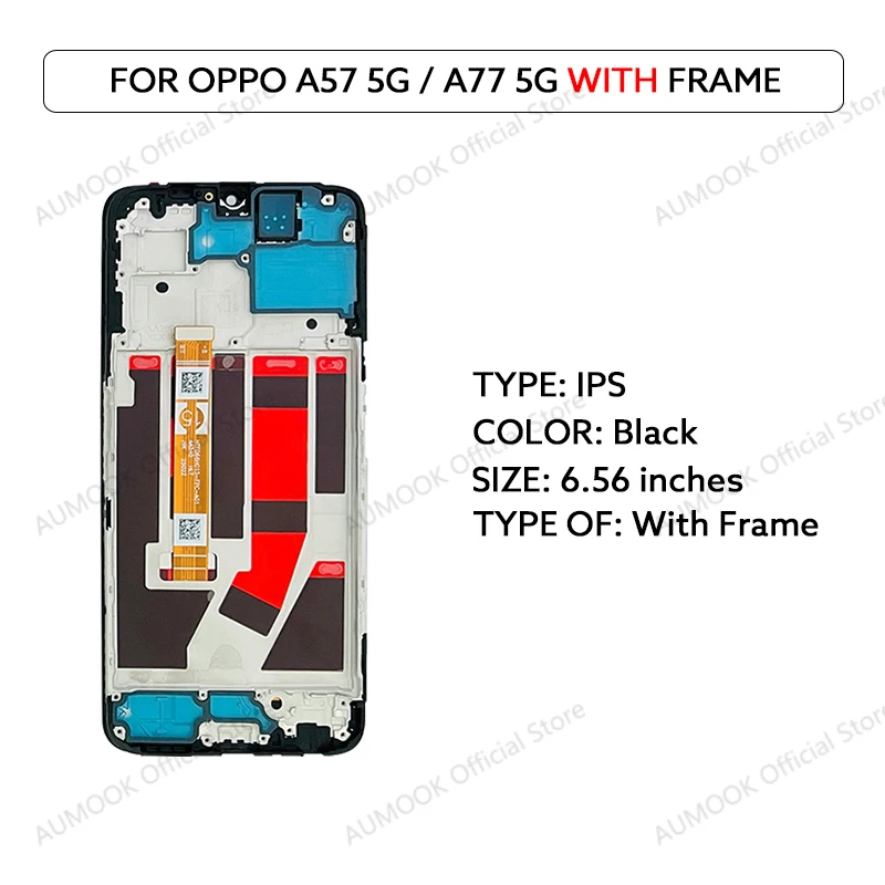 IPS LCD Display Voor Oppo A57 5G PFTM20 A77 5G CPH2339 LCD Touch Screen Digitizer Vergadering Panel LCD scherm Reparatie Onderdelen