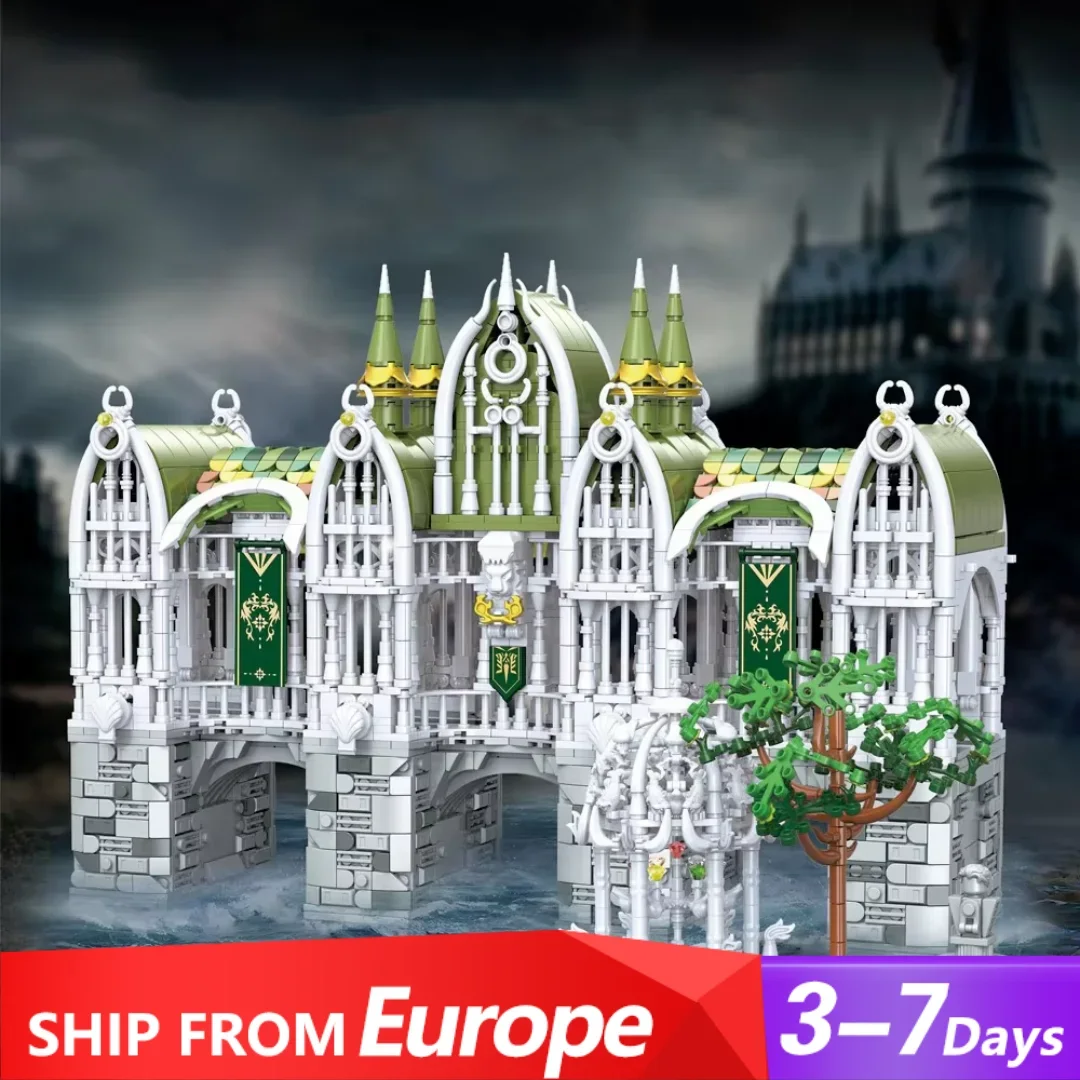 3035-teiliges MOC Film Der Herr der Ringe Brücke des Mutters Bausteine-Set Mittelalterliche Europäische Brücke Palastmodell Bausteine DIY Montage-Spielzeug für Erwachsene Geschenk