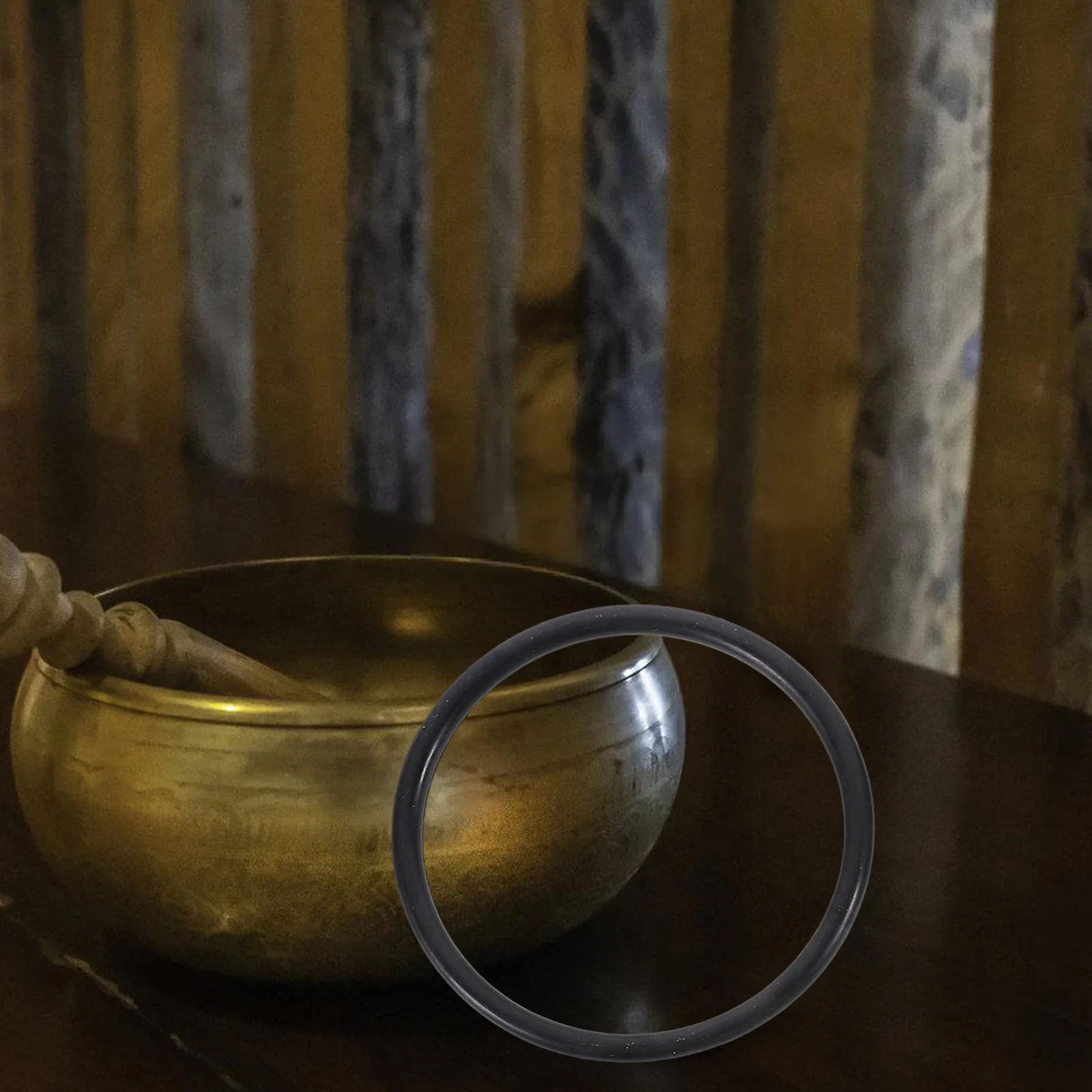 

3pcs Music O Rings Lightweight Durable Singing Bowl Rubber Rings For Crystal Sound Bowl Stability Non-Slip Instrument Cushion