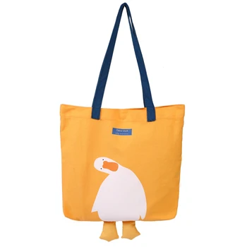 Large Yellow Canvas Duck Bag
