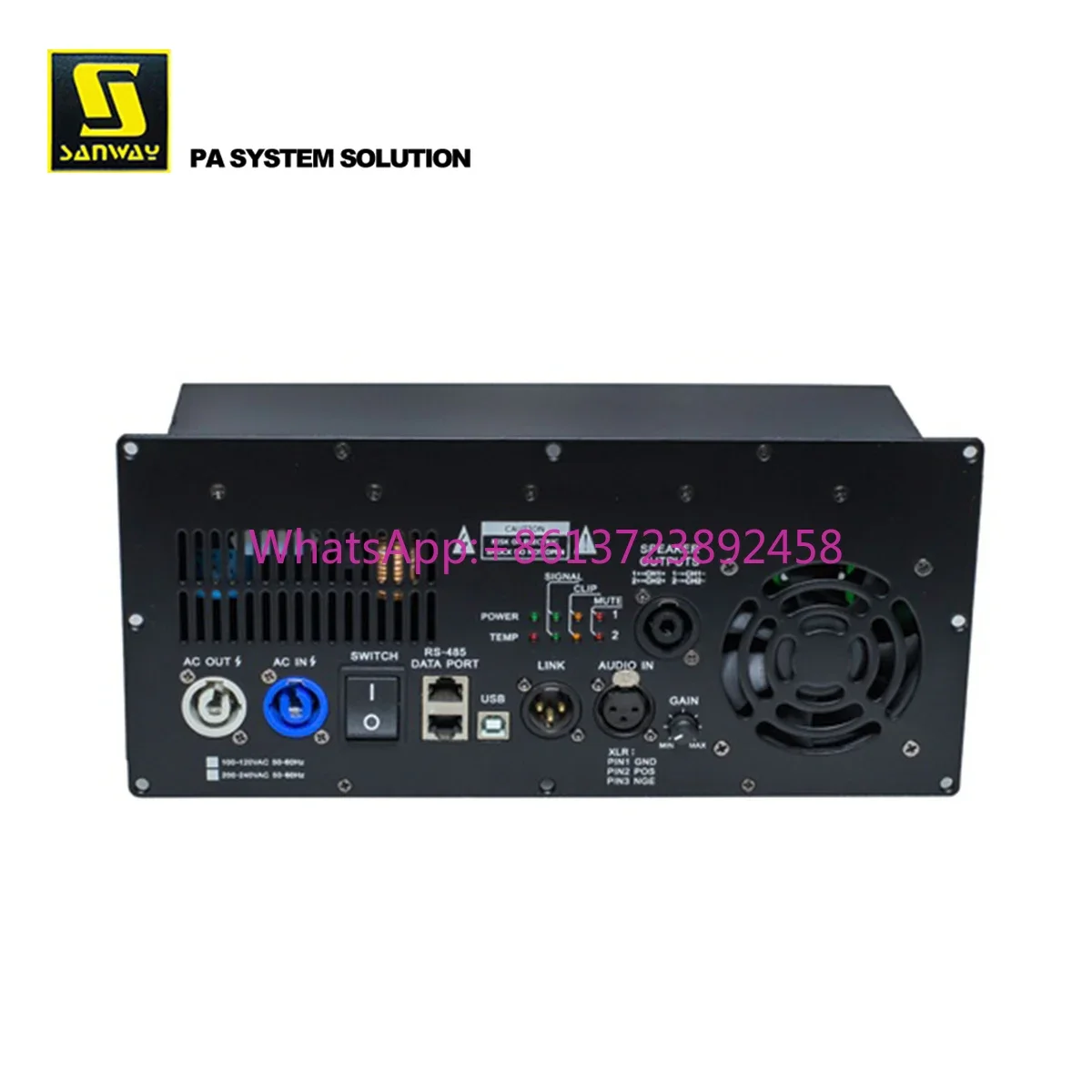 

D2S-SUB4 Single Channel 1800W Digital Class D Amplifier Module for Bass Speaker