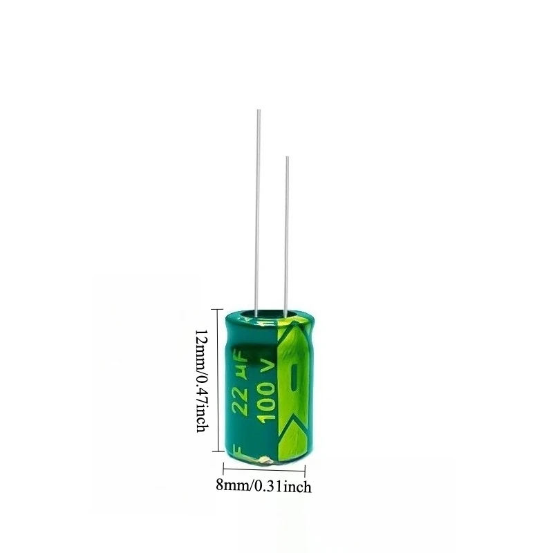 

170pcs 100V 22uF Electrolytic Capacitor High Frequency Low ESR Long Life 6x11 8x12mm for Power Supply