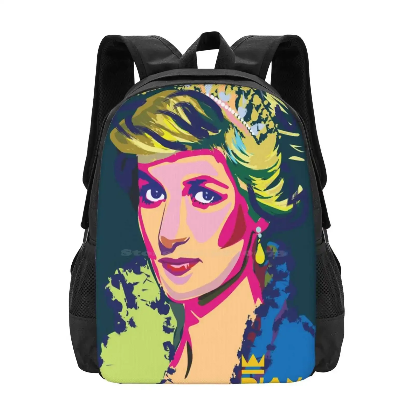 

Diana The Princess Hot Sale Backpack Fashion Bags Princess Queens Royalty Colorful Woman Beautiful Sexy Love Admiration Run An