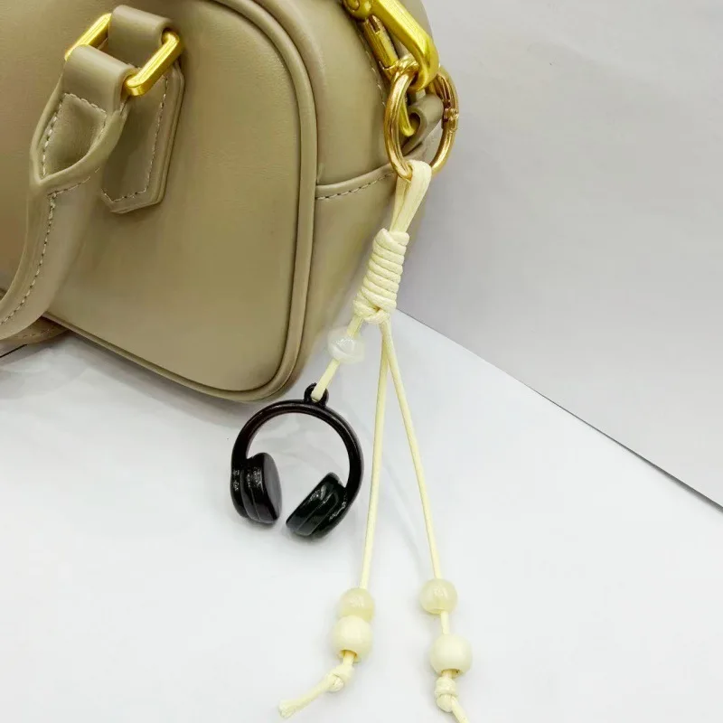 Bag Pendants Funny New Earphones Fashion Bag Keychain Charm Fashionable Versatile Retro Personalized Accessories Multifunctional