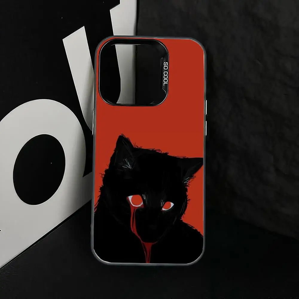 

Bleeding cat case for iPhone17 16 15 14 13 12 11 Pro/ Max/Plus shock-proof rear cover anti-fingerprint