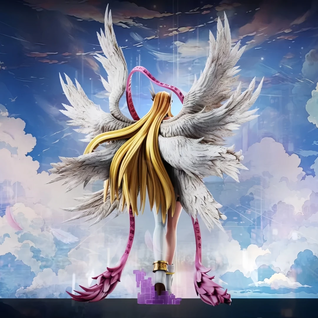 Anime Digimon Adventure Figure Angewomon Action Figure Pvc Collection Model Toy for Gift
