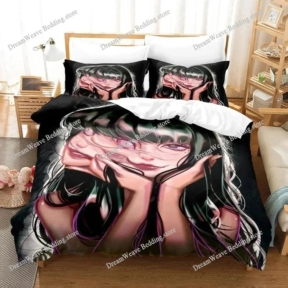 3D Printed Junji Ito Manga Bedding Set Boys Girls Twin Queen Size Duvet Cover Pillowcase Bed Boys Adult Home Textileextile963963 2