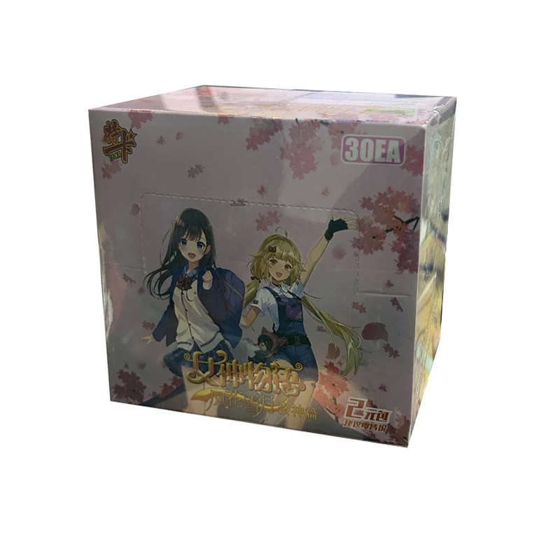 여신 이야기 애니메이션 TCG 부스터 디스플레이 트레이딩 카드 게임 와이푸 만화 NS 2025 팬들을 위한 어린이 청소년 및 성인용