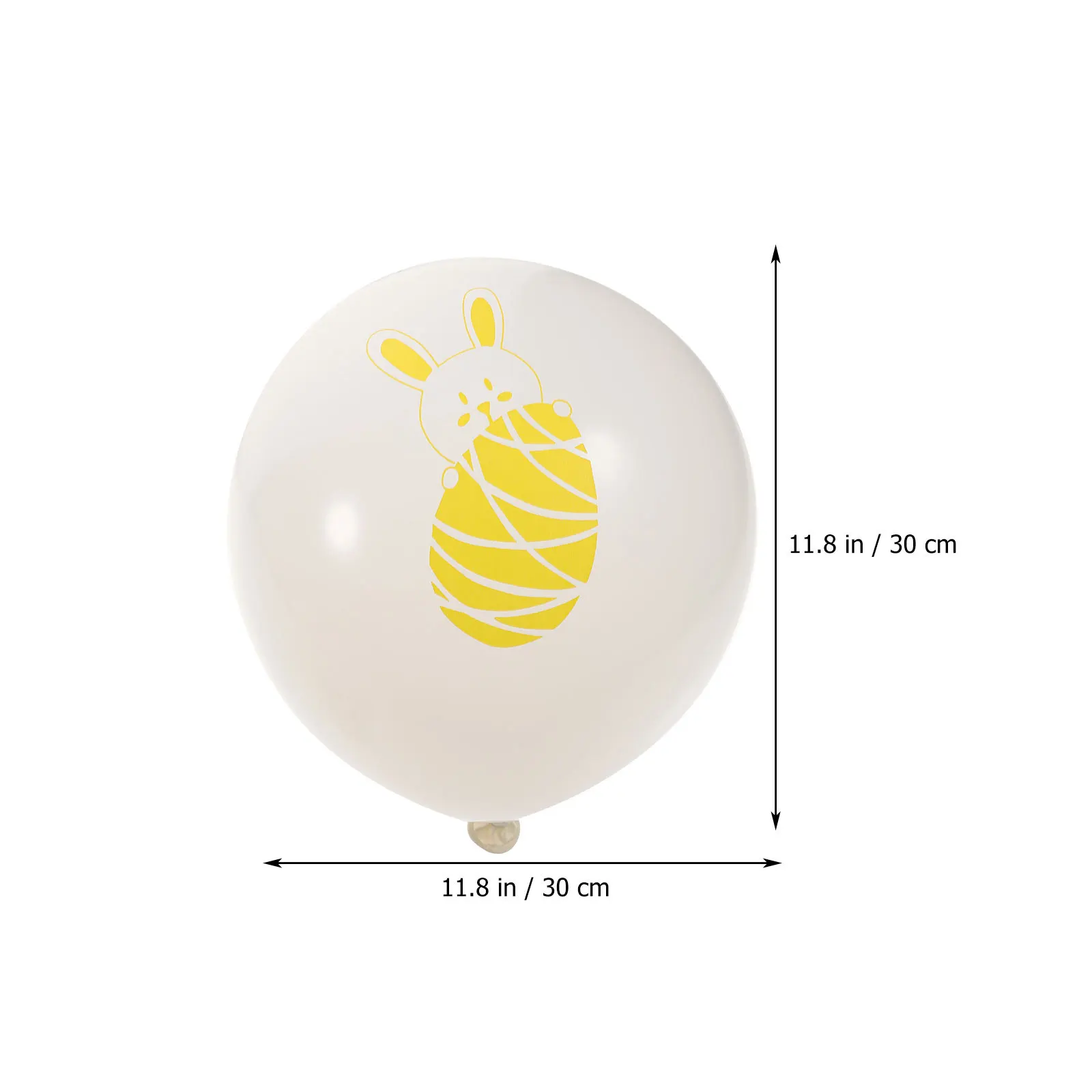 

100Pcs Easter Bunny Cartoon Latex Balloons Durable Bright Decorations Easter Party Favor Photo Props Festival