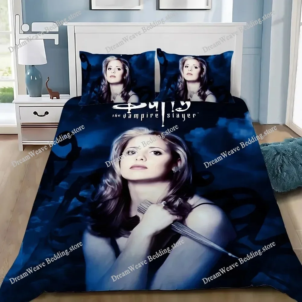 

Buffy The Vampire Bedding Set Single Twin Full Queen King Size Bed Set Aldult Boy Bedroom Duvetcover Sets 3D Print Bed Sheet Set