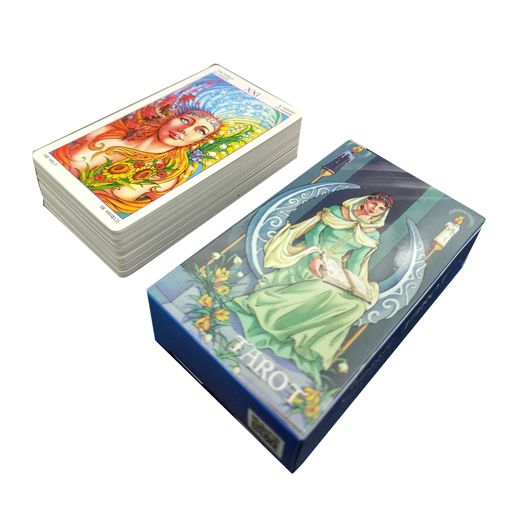 Spanish French German English Edition Affectional Divination Oracle Fate Game Wheel Of The Year Tarot Cards For Beginners Deck