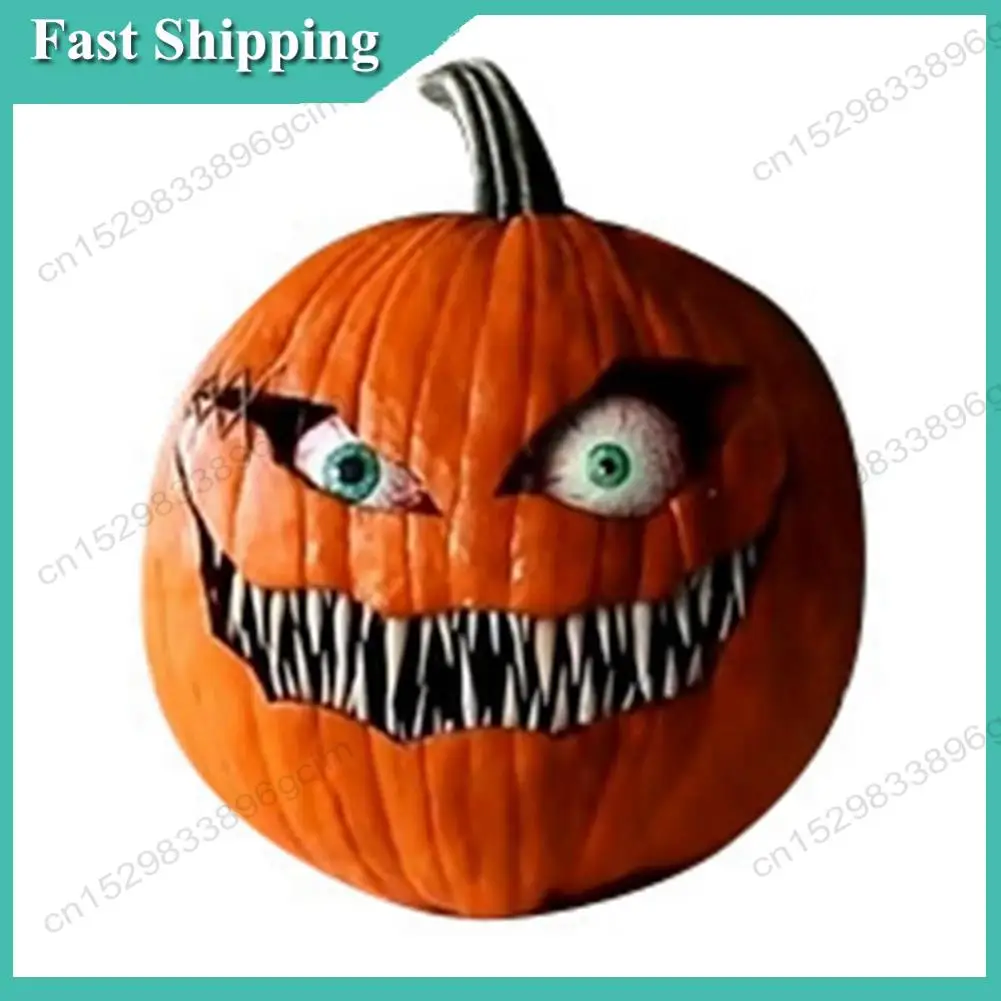 

-BABQ Slanted-Eyed Pumpkin Ornaments Resin Craft Decorations Bar Halloween Decorations For Living Rooms, Bedrooms, Offices