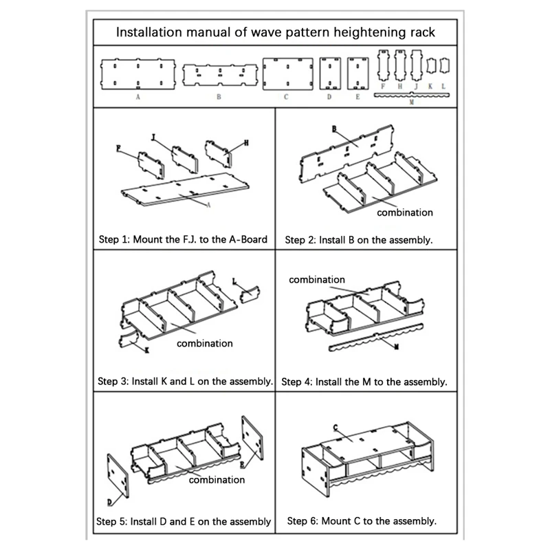 Desktop Computer Monitor Heightened Shelf Desk Storage Keyboard Organizer Rack With A Drawer For Laptops PC Printers