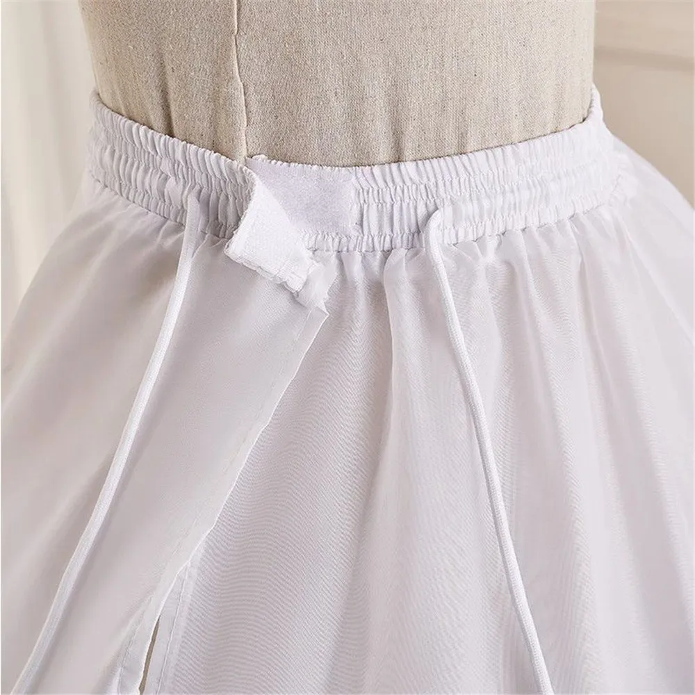 New 8 Hoop Crinoline Black White Long Wedding Petticoat Ball Gown Dress Underskirt Skirt Half Slips Wedding Accessories image 3