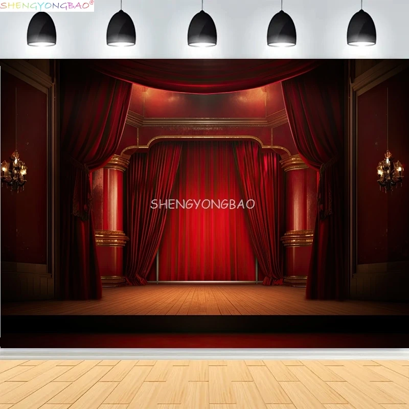 

Interior Wall And Floor Mouldings Photography Backdrops Retro Wood Paneling Palace Wedding Photo Studio Background OR-23