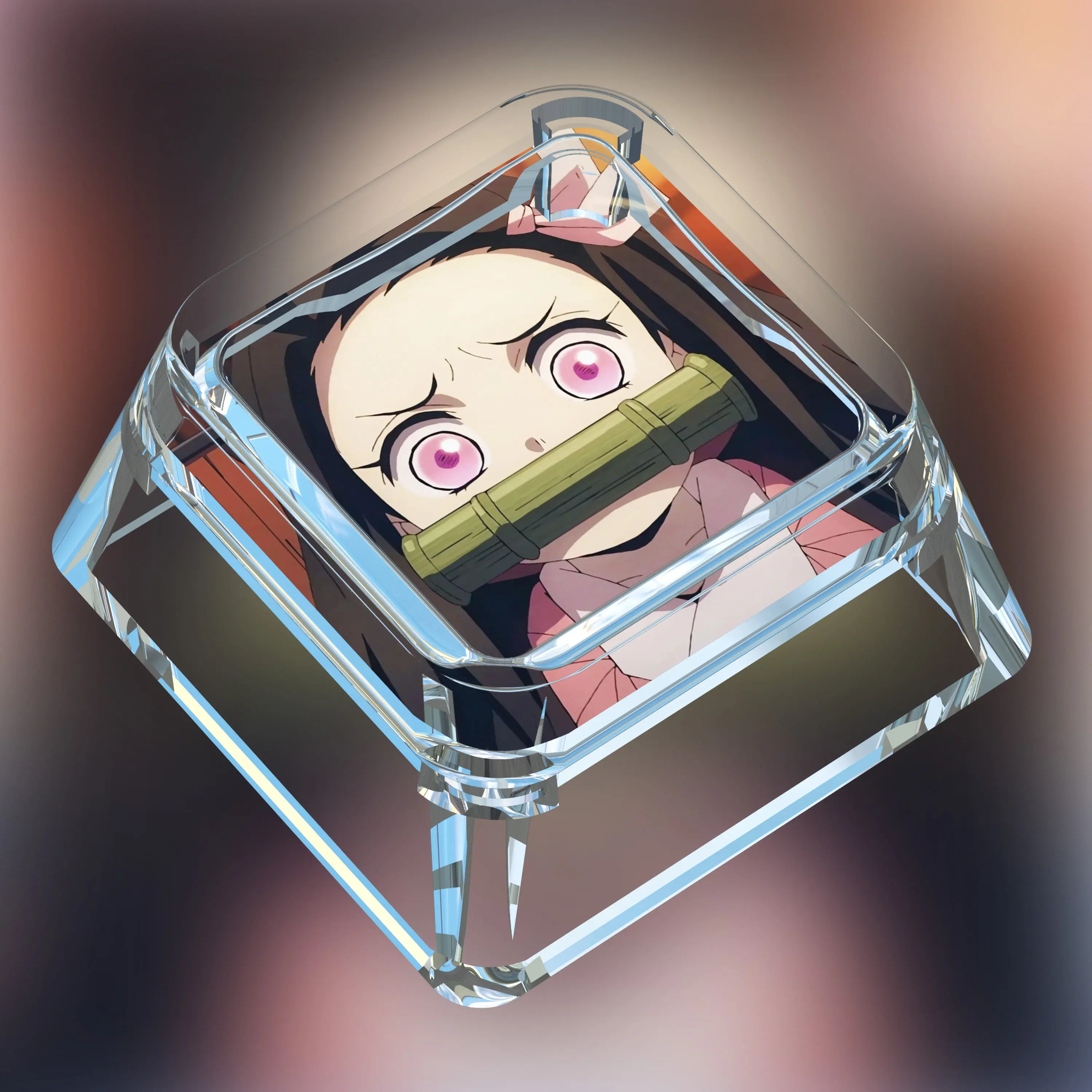 18 Styles Diy Goddess Story Kamado Nezuko Mechanical Keyboard Keycaps Cross-Axis Mechanical Keyboard Pc Personalized Keycap Gift