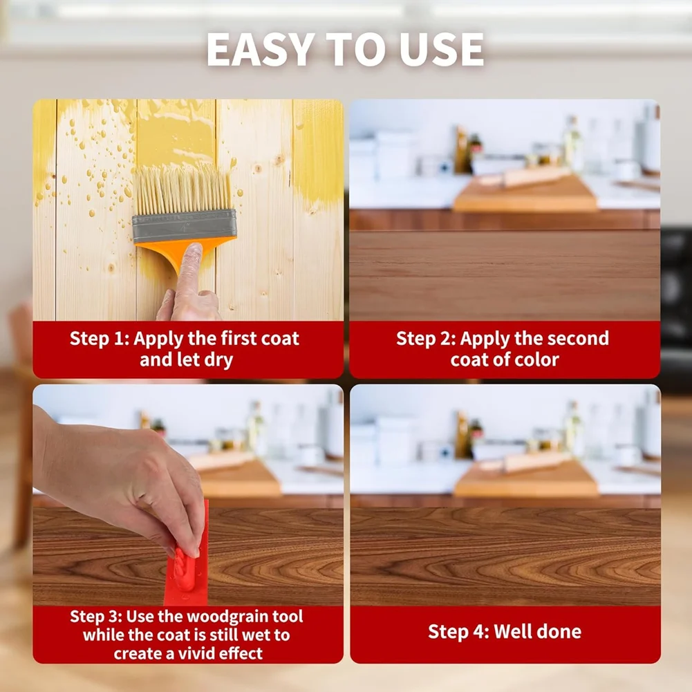 

Набор инструментов для имитации текстуры дерева ELEG-6, 6 шт., с мягкими резиновыми насадками, для создания эффекта дерева, для стен, пола, мебели, DIY