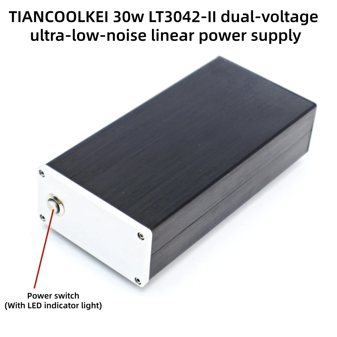 TIANCOOLKEI 30w LT3042-II dual-voltage ultra-low-noise linear power supply OUT DC12V/1A and DC 5v / 1A for DAC Bluetooth audio