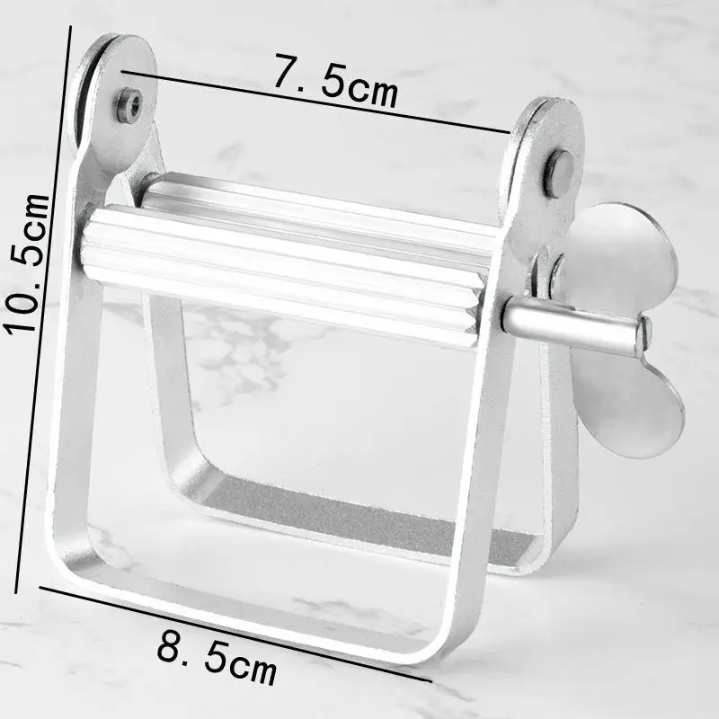 Stainless Steel Clip-on Facial Cleanser Squeezer Toothpaste Squeezer Press Manual Dispenser Toothpaste Bathroom Accessories