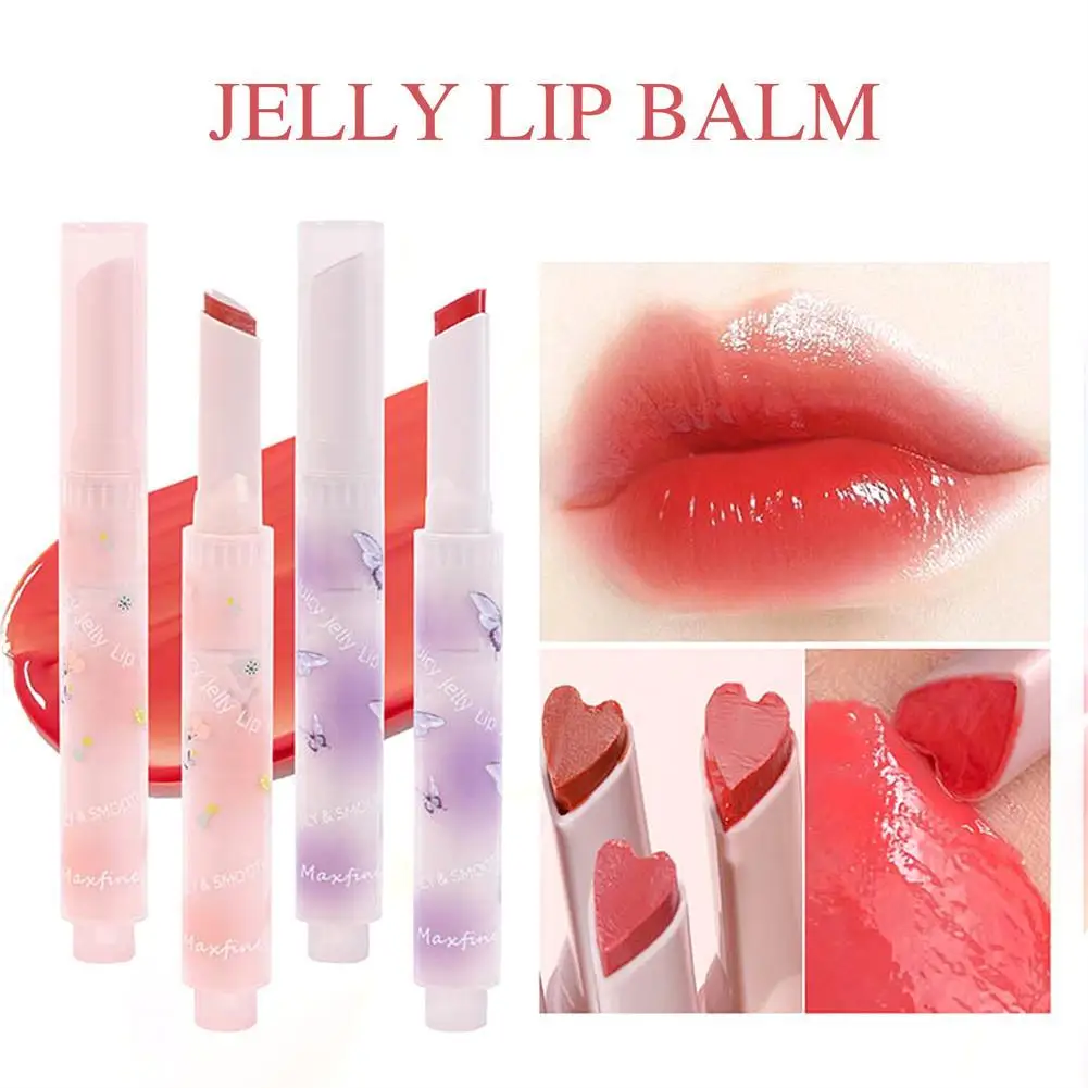 2023 Spiegel Lippenstift Waterdichte Non-Stick Cup Lippenstift Heldere Lip Glazuur Bloem Love Jelly Transparant Korea Make-Up Liptint Balsem