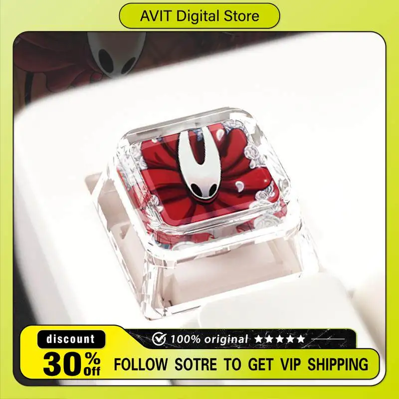 Teclado Hornet, Teclas Hollow Knight para DIY, Teclas Retroiluminadas para Juegos de PC, Juego de Teclas Clásicas, Bonitas Teclas de Anime, Regalo