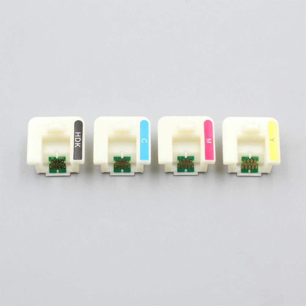 4 Colors Cartridge One Time Chip with holder for Epson SureColor F6300 F6360 F9400 F9460 F9400H F9460H Printer T46D2-T46D4 T46D8