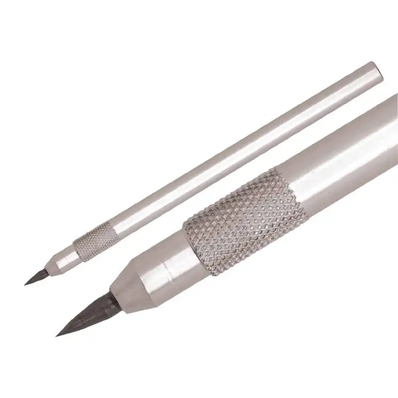 Инструмент для разметки GRS 022-140 - маркер с твердосплавным наконечником для разметки ювелирных изделий и трафаретной печати, рифленая ручка, прецизионная гравировка