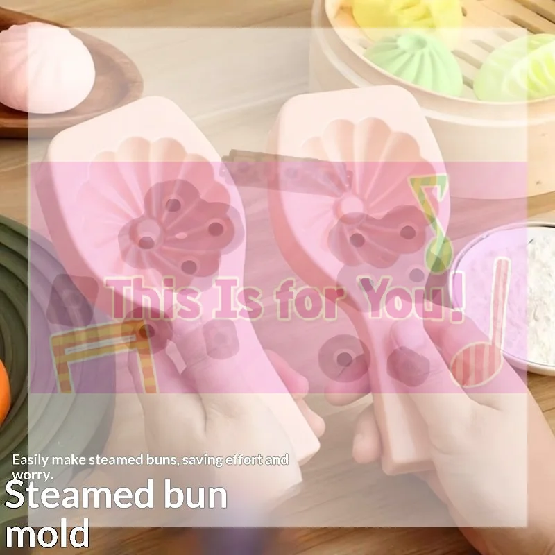 Hot Baking Mold Steamed Bread Mold Artifact Pasta Steamed Stuffed Bun Tool Steamed Stuffed Baozi Making Molds Kitchen Accessory
