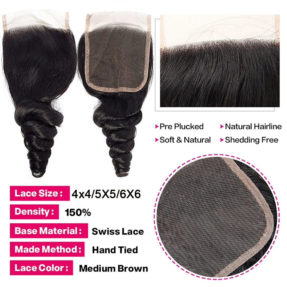 18A Loose Body Wave Bundles With Frontal Closure Peruvian Hair Real Raw Virgin Human Hair Bundles With Frontal Hair Extensions view 4