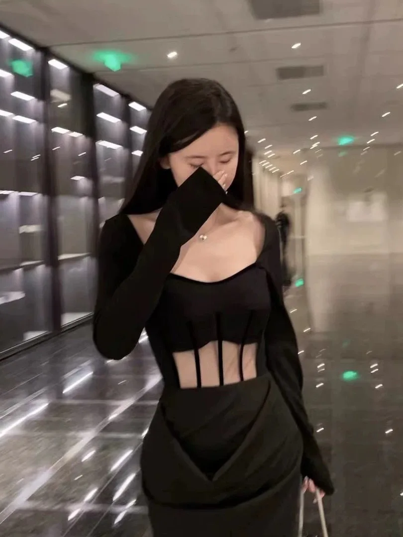 

Сексуальный комбинезон с длинными рукавами и сетчатыми вставками от Linastudio, шорты с высокой талией, универсальная вещь для женщин