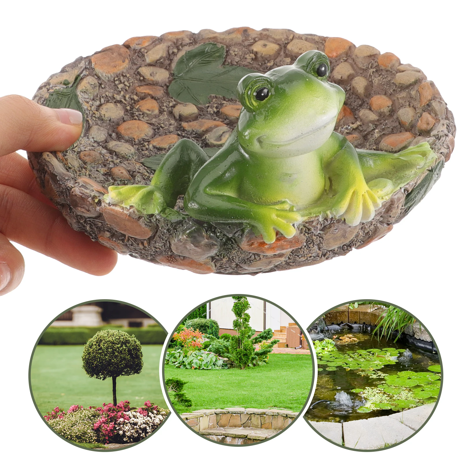 

Ornament Frog Ornaments Sculptures Home Decor Mini Figurines Garden Decoration Outdoor Statue