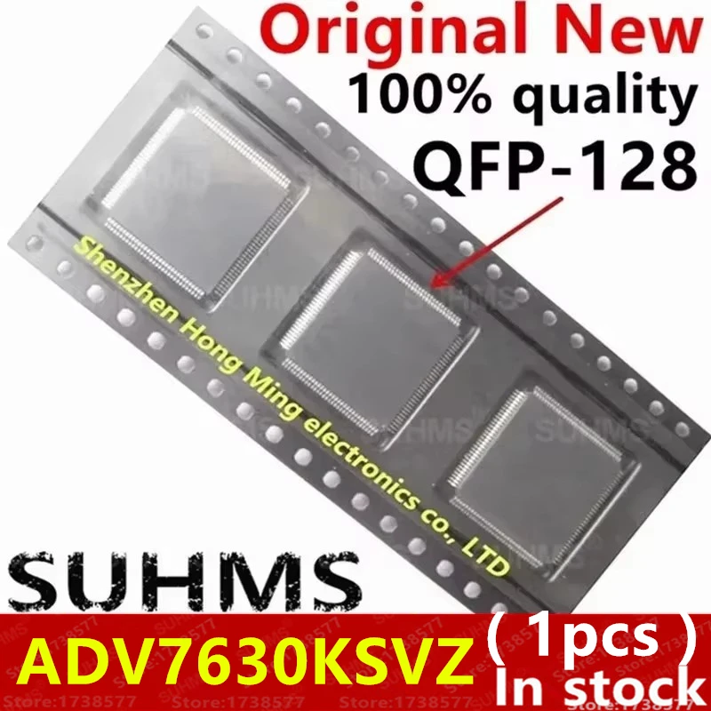 (1piece)100% New ADV7630KSVZ QFP-128