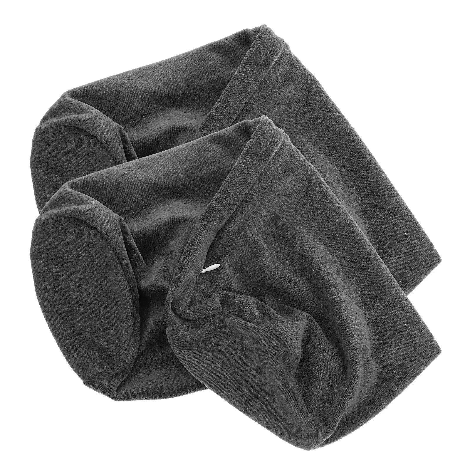 

2Pcs Cylindrical Pillow Cover Soft Neck Roll Cushion Zippered Round Pillowcase Bedroom Living Room Sofa Neck Roll Cushion Cover