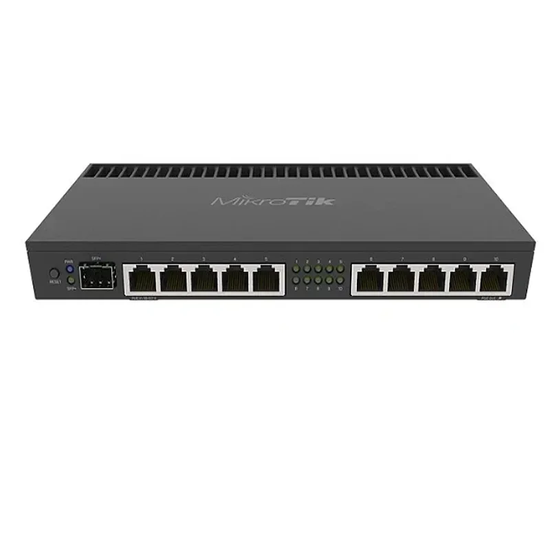 Mikrotik RB4011iGS + RM 1U Rack 10xgigabit Port SFP + czterordzeniowy 1.4Ghz CPU Gigabit przewodowy Router System operacyjny l5