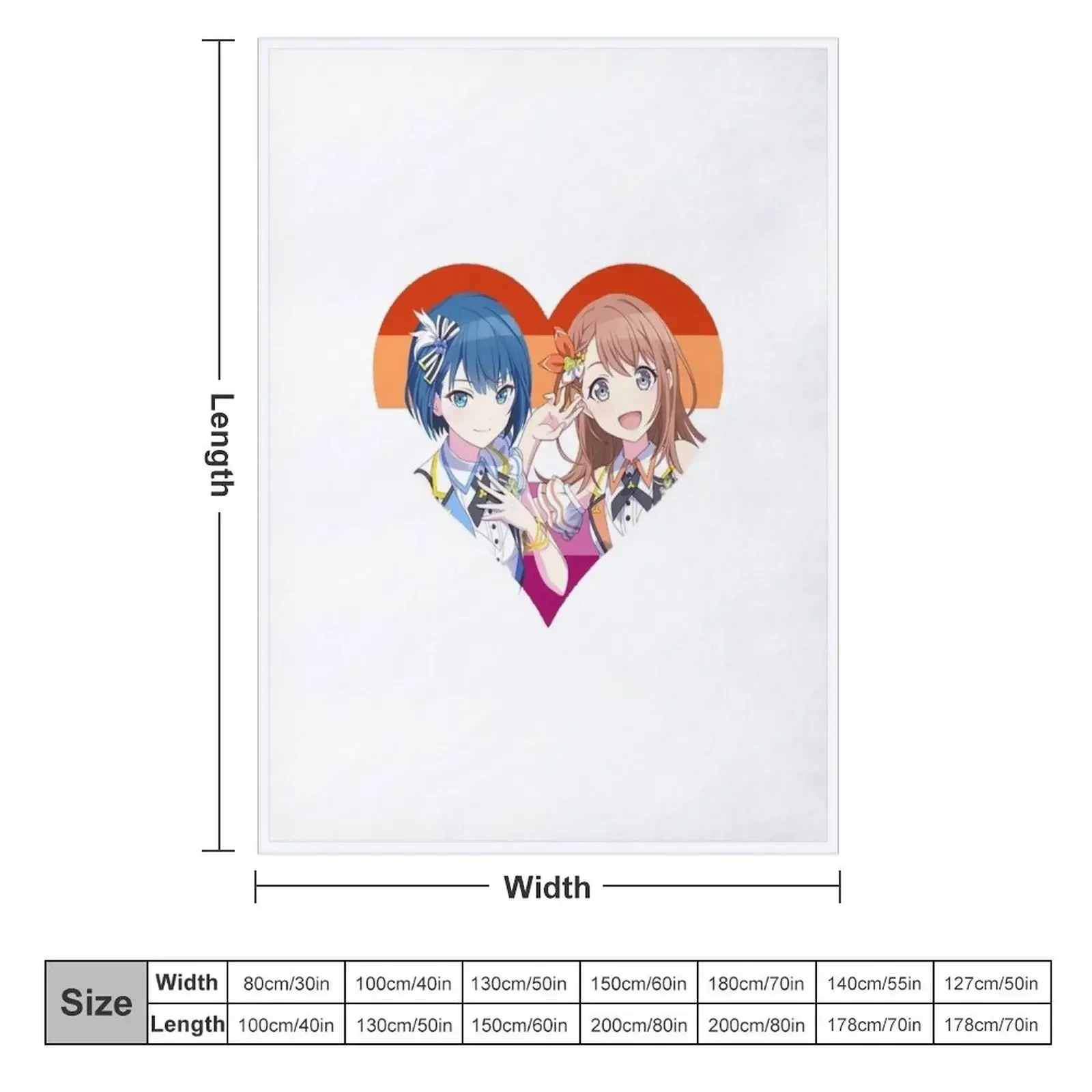 Project Sekai Minori Haruka Throw Blanket couch cozy soft plush fuzzy picnic outdoor blanket