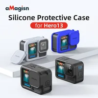 AMagisn para GoPro Hero13 funda de silicona Black13 accesorios protectores de Cámara de Acción