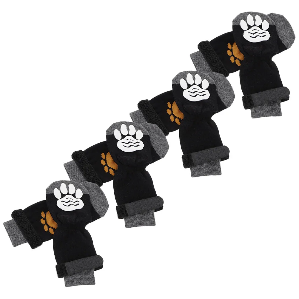 

8Pcs Non-Slip Dog Socks Comfortable Cotton Paw Protectors Reusable Breathable for Small Dogs Portable Pet Winter Socks