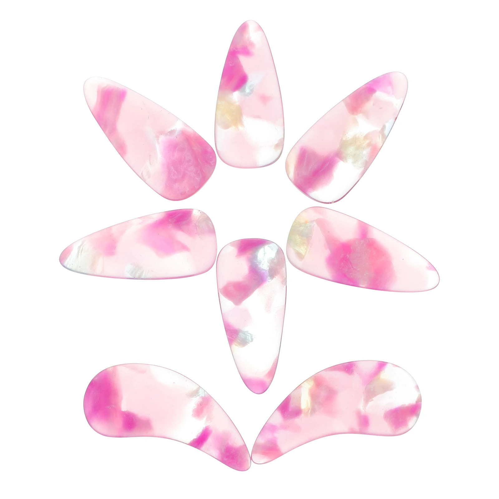 

8 Pcs Fake Nails Guzheng Pieces Finger Protectors Pick Practice Protective Purple Dulcimer Picks