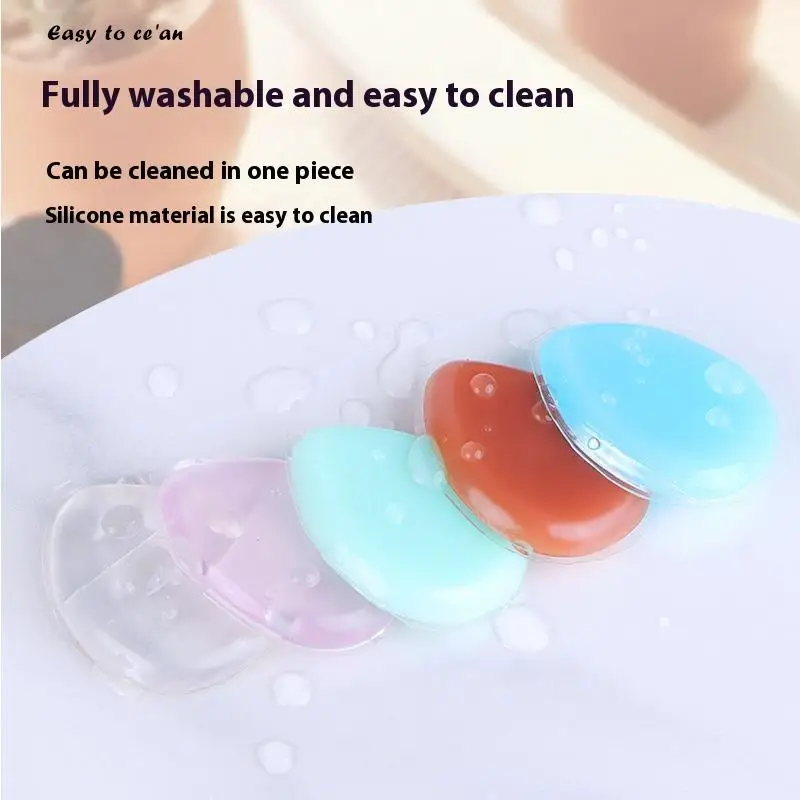 Éponges de maquillage en Silicone, 1 pièce, bouffantes de poudre, dissimule le visage, accessoires de cosmétiques, vente en gros, éponge de maquillage en Silicone