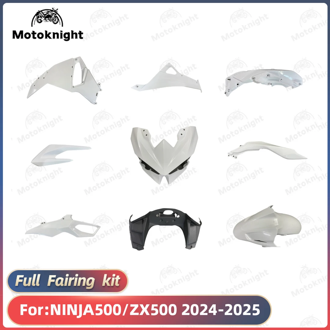 

Полный комплект обтекателя из АБС-пластика для Kawasaki NINJA500 ZX500 2024 2025, комплект кузова мотоцикла, полный набор неокрашенных панелей кузова