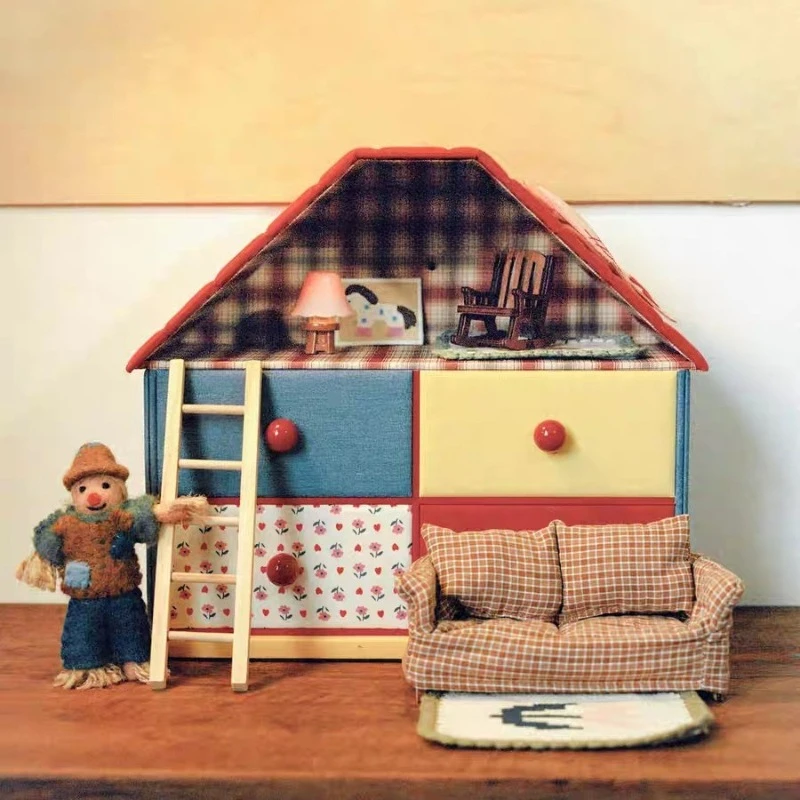 

Drum Imagination Storage Box Desktop Small House Decorative Storage Box