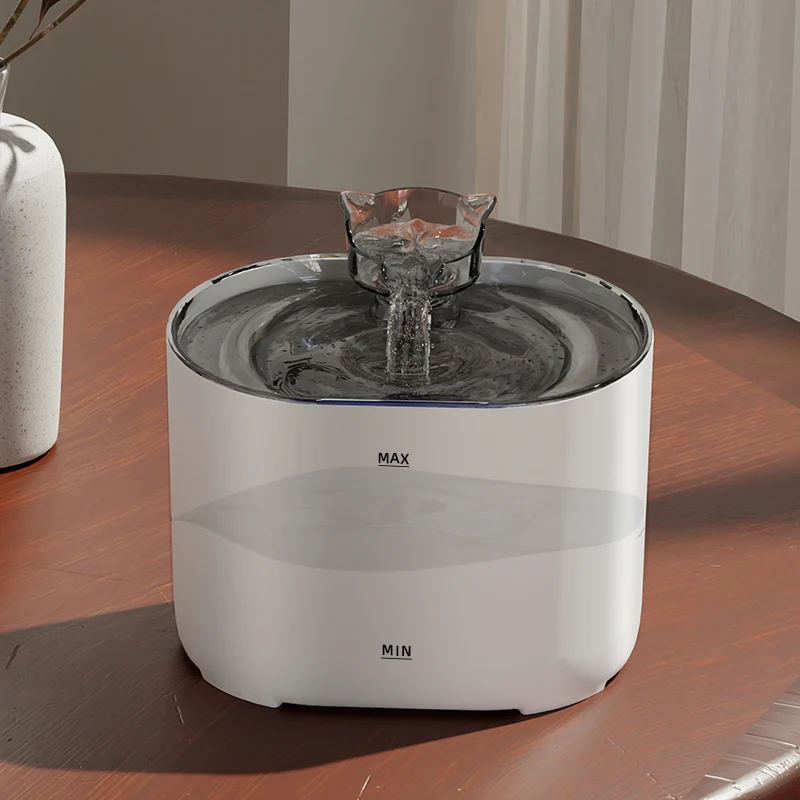Compact 2L Automatic Pet Water Fountain Ultra Quiet Filtration System Portable Cat Waterer Drinking Bowl for Pets