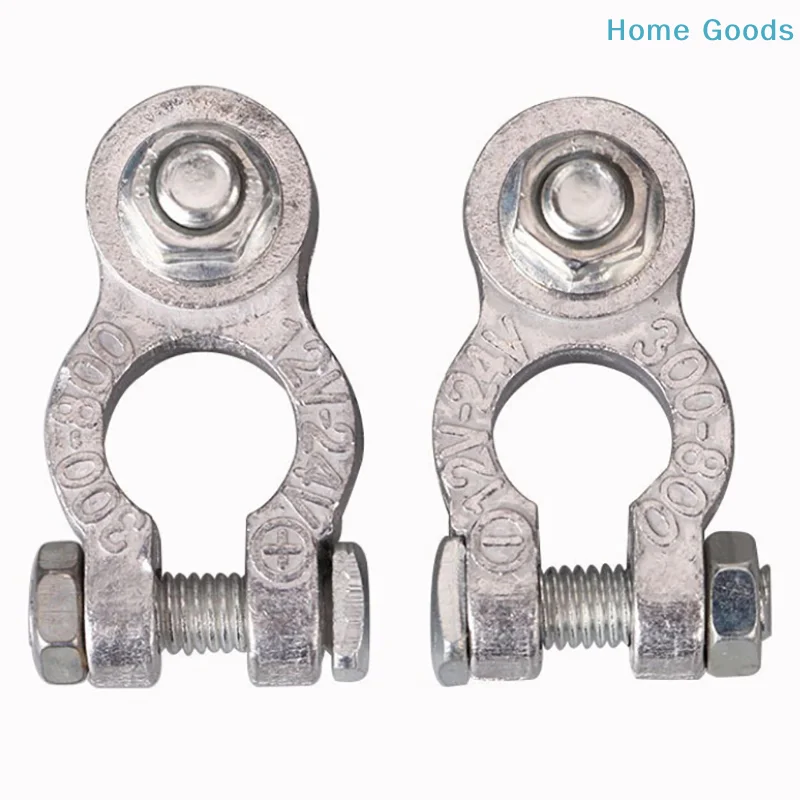 preferred1 Pair Battery Terminal Clamp Zinc Alloy Positive & Negative Pole Auto Car Screw Connector Car Battery Terminal Clamp