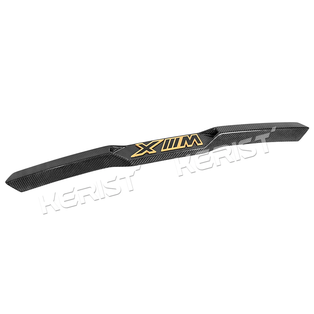 Real Carbon Fiber  Middle Lip Panels Spoiler Wing Trunk Lip  For BMW XM 2023 2024 2025